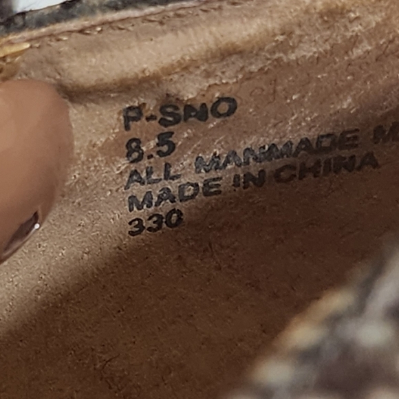 Steve Madden Snakeskin pointed toe high heels shoes size 8.5 - Picture 5 of 12